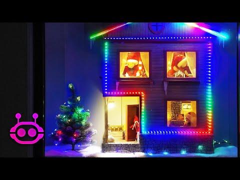 DIY Miniature Animated Santas House