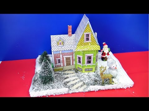 DIY Miniature Christmas House | Christmas decor