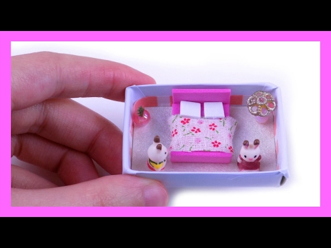 DIY Miniature Matchbox Dollhouse Bedroom