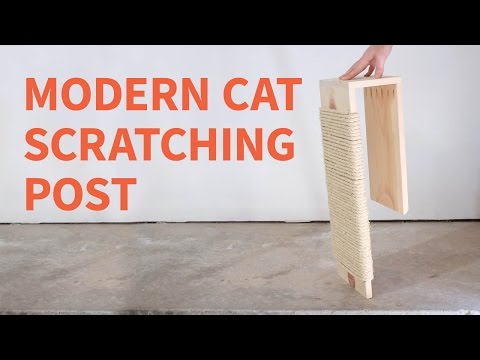 DIY Modern Cat Scratching Post