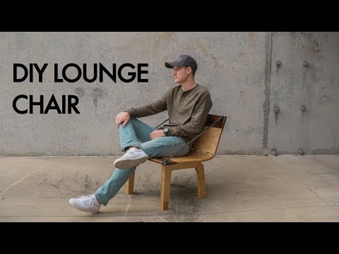 DIY Modern Curved Plywood Lounger Chair