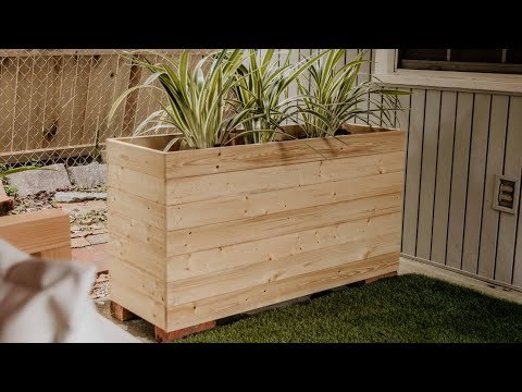 DIY Modern Outdoor Planter