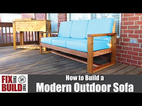 DIY Modern Outdoor Sofa | How to Build