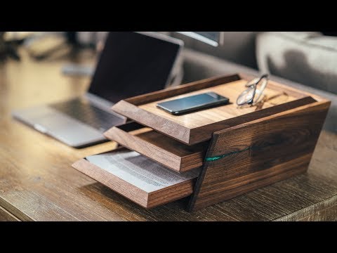 DIY Modern Paper Tray || How To Build - Woodworking