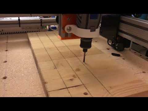 DIY Modular CNC Machine - Dremel Cut Test 1