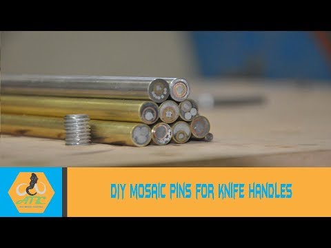 DIY Mosaic Pins For knife Handles