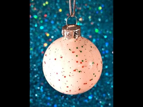 DIY Nail Polish Christmas Ornaments