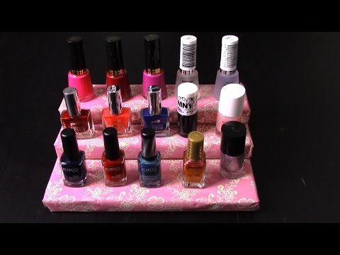 DIY Nail Polish Stand (easy peasy Christmas or birthday gift idea)