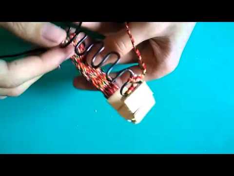 DIY Name Bracelet using ice cream sticks vid 3