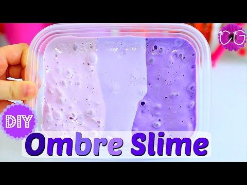 DIY OMBRE SLIME!  GORGEOUS INSTAGRAM SLIME!  NO BORAX NEEDED!