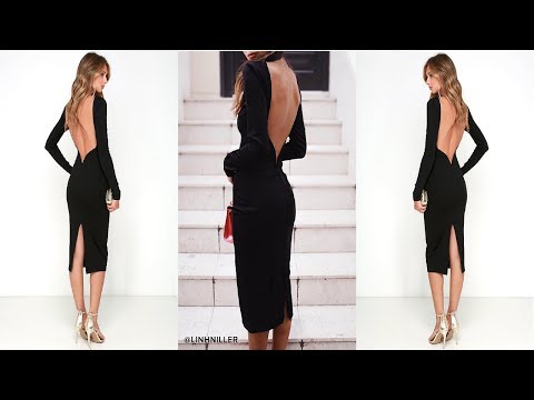 DIY OPEN BACK PARTY DRESS (Free Pattern) | STELO_BXTCH