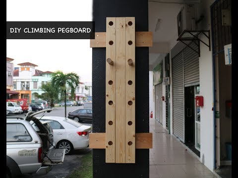 DIY Outdoor Climbing Pegboard Teaser