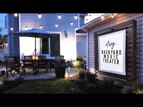 DIY Outdoor Movie Theater || EASY Backyard Makeover!