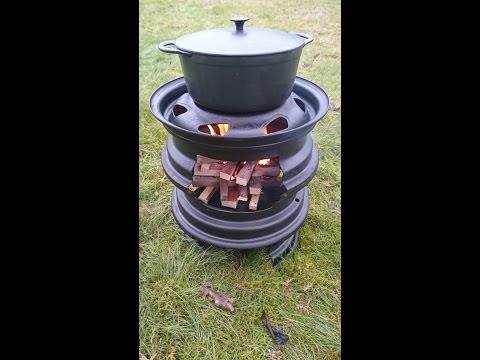 DIY Outdoorofen / Felgenofen / Grill g&amp;uuml;nstig selber bauen