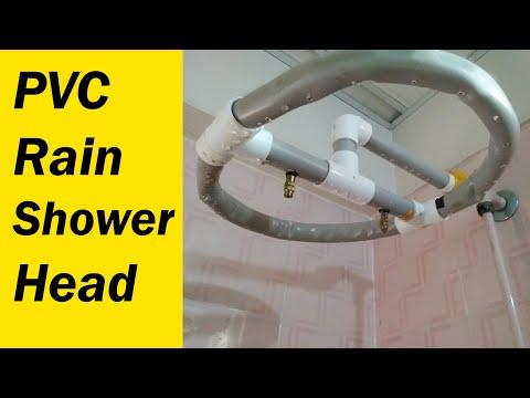 DIY PVC Pipe Rain Shower Head - how to make rain shower head