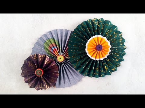 DIY Paper Crafts: How To Make Simple Paper Rosettes | Spring Flowers