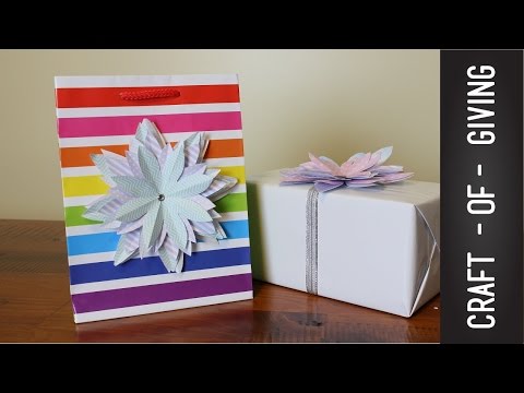 DIY Paper Flower Gift Accessories | Craft of Giving