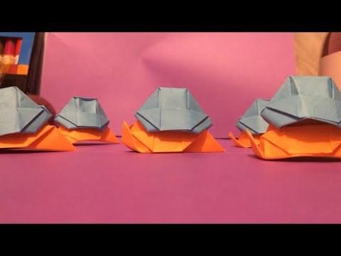 DIY Paper Origami &lsquo;Soldier Slug&rsquo; (original creation)