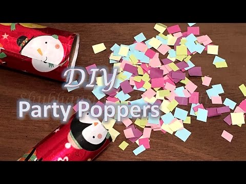 DIY Party Poppers | Easy &amp;amp; quick Party poppers | Party Poppers from tissue roll