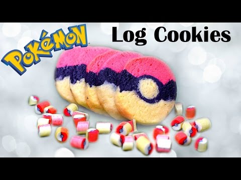DIY Pokeball Sugar Cookies Inspired by Candy Labs' Handmade Candy // Pokemon Log Sugar Cookies
