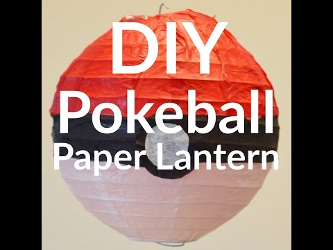 DIY Pokemon Go Pokeball Paper Lantern