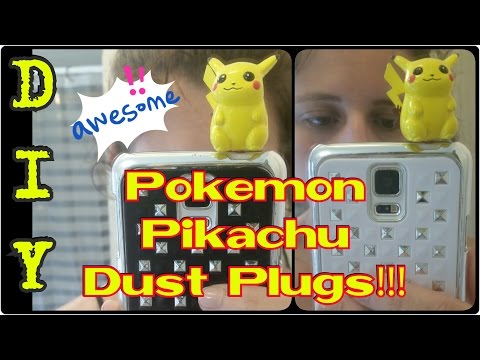 DIY Pokemon Pikachu Dust Plugs