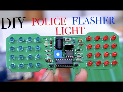 DIY Police LED Flasher Light