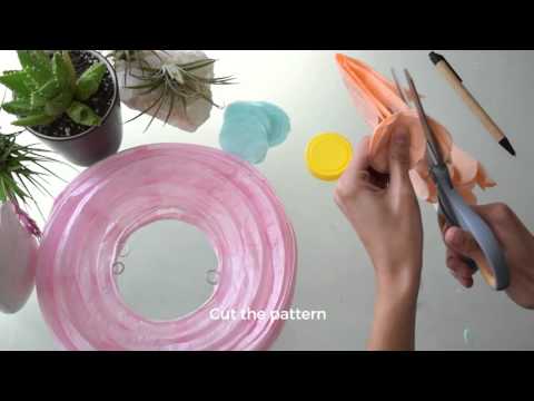 DIY Polka Dot Easter Egg Paper Lantern