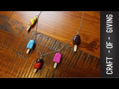 DIY Polymer Clay Ice Cream Necklace  | Craft of Giving