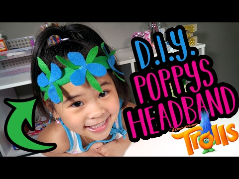 DIY Poppy's Flower Headband | Trolls Movie Craft