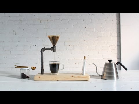 DIY Pour Over Coffee Maker Made Out of Iron Pipes