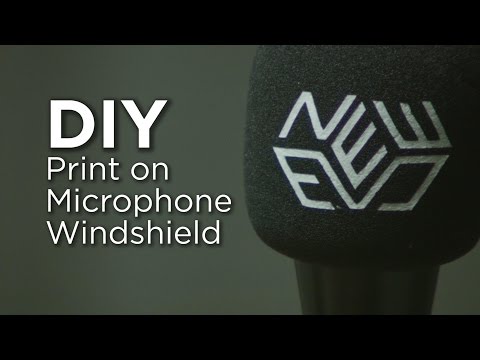 DIY Print on Microphone Windshield by Chung Dha