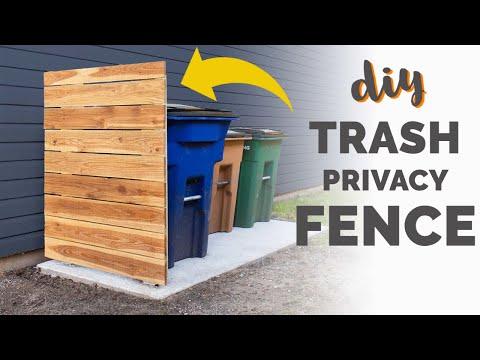 DIY Privacy Fence For Trash Cans and More (with plans!) | Easy How To