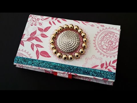 DIY Project : How to Make Beautiful Paper Purse Using Cardboard | Card Holder | StylEnrich