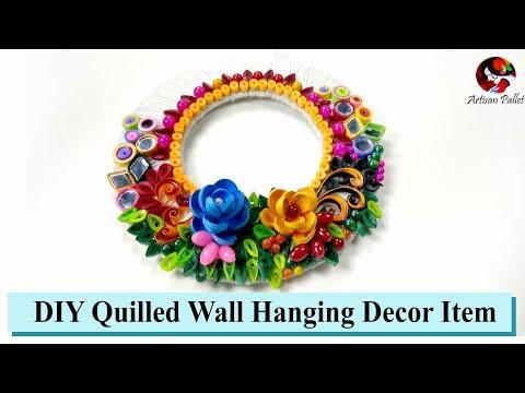 DIY Quilled Wall Hanging Room Decorative Item | quilling designs for wall hangings