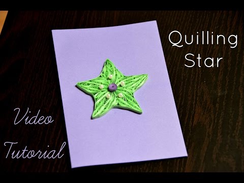 DIY Quilling Star Tutorial - Made from paper