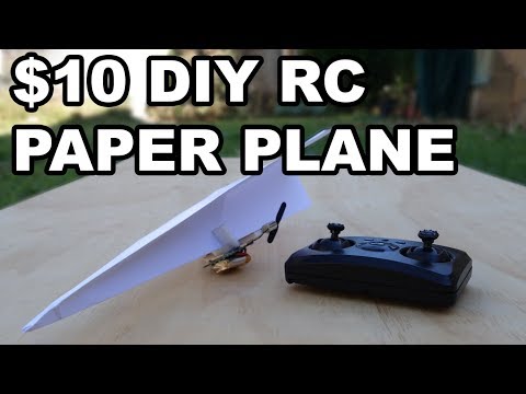 DIY Radio Control Paper Plane for $10!