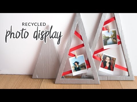 DIY Recycled Christmas Photo Display | Holiday Room Decor (collab with Damsels in DIY)