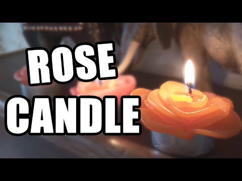 DIY Rose Candle