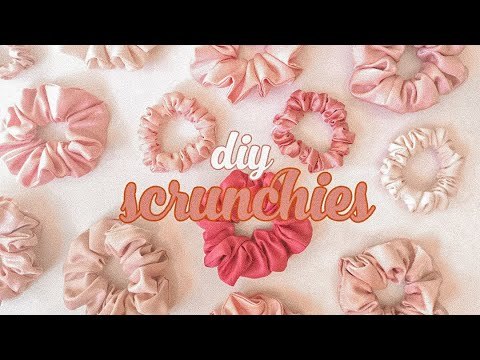 DIY SCRUNCHIES // MINI and REGULAR SIZE