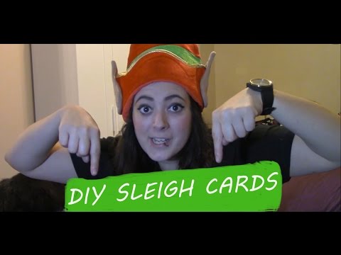 DIY SLEIGH CHRISTMAS CARDS