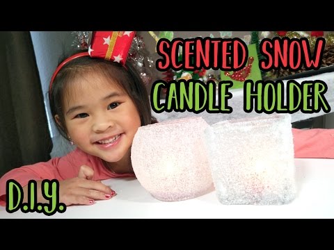 DIY Scented Snow Candle Holder | Day 12: 12 DIYs of Christmas | Awesome Gift Idea