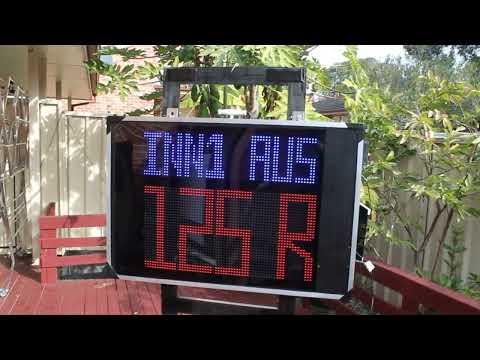 DIY Scoreboard. Build your own digital cricket scoreboard using 6 displays. Android App controlled.