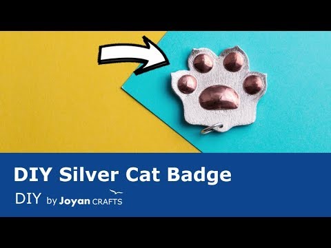 DIY Silver Cat Badge