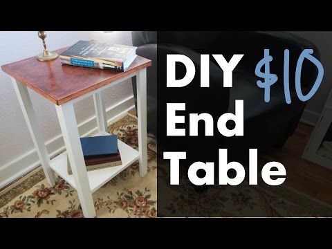 DIY Simple $10 End Table