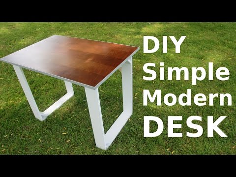 DIY Simple Modern Style Desk