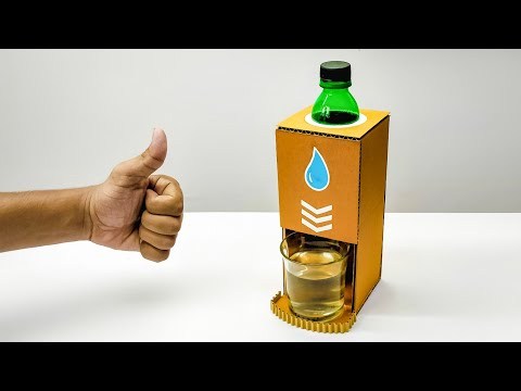 DIY Simple Water Dispenser Machine From Cardboard v2