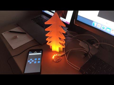 DIY Smart Christmas Tree with Circuit Playground Bluefruit