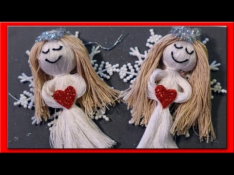 DIY Snow Angel Christmas Ornaments