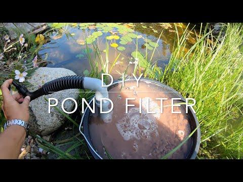 DIY Solar powered Pond Filter with Skimmer